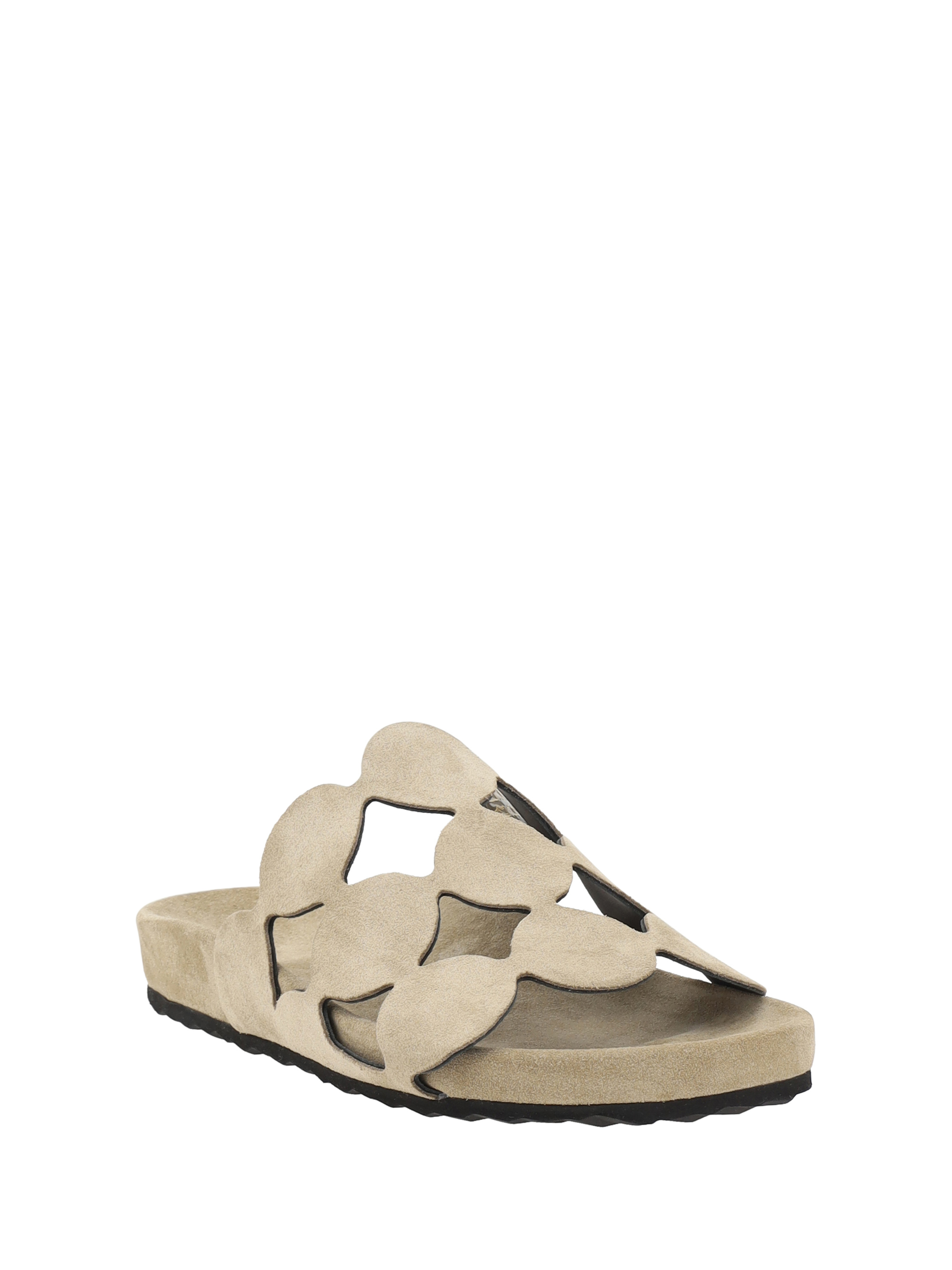 Sandali Bulles in pelle scamosciata