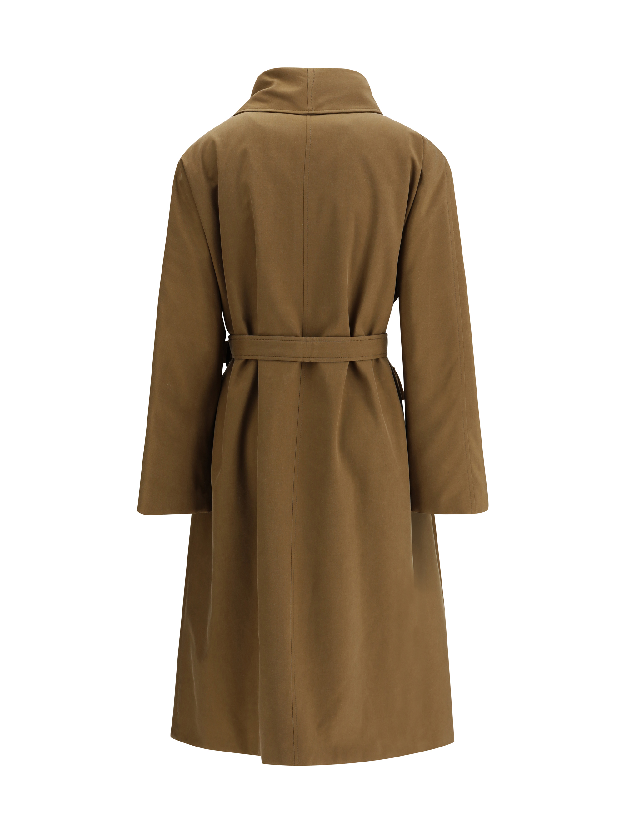 Trench lungo in seta