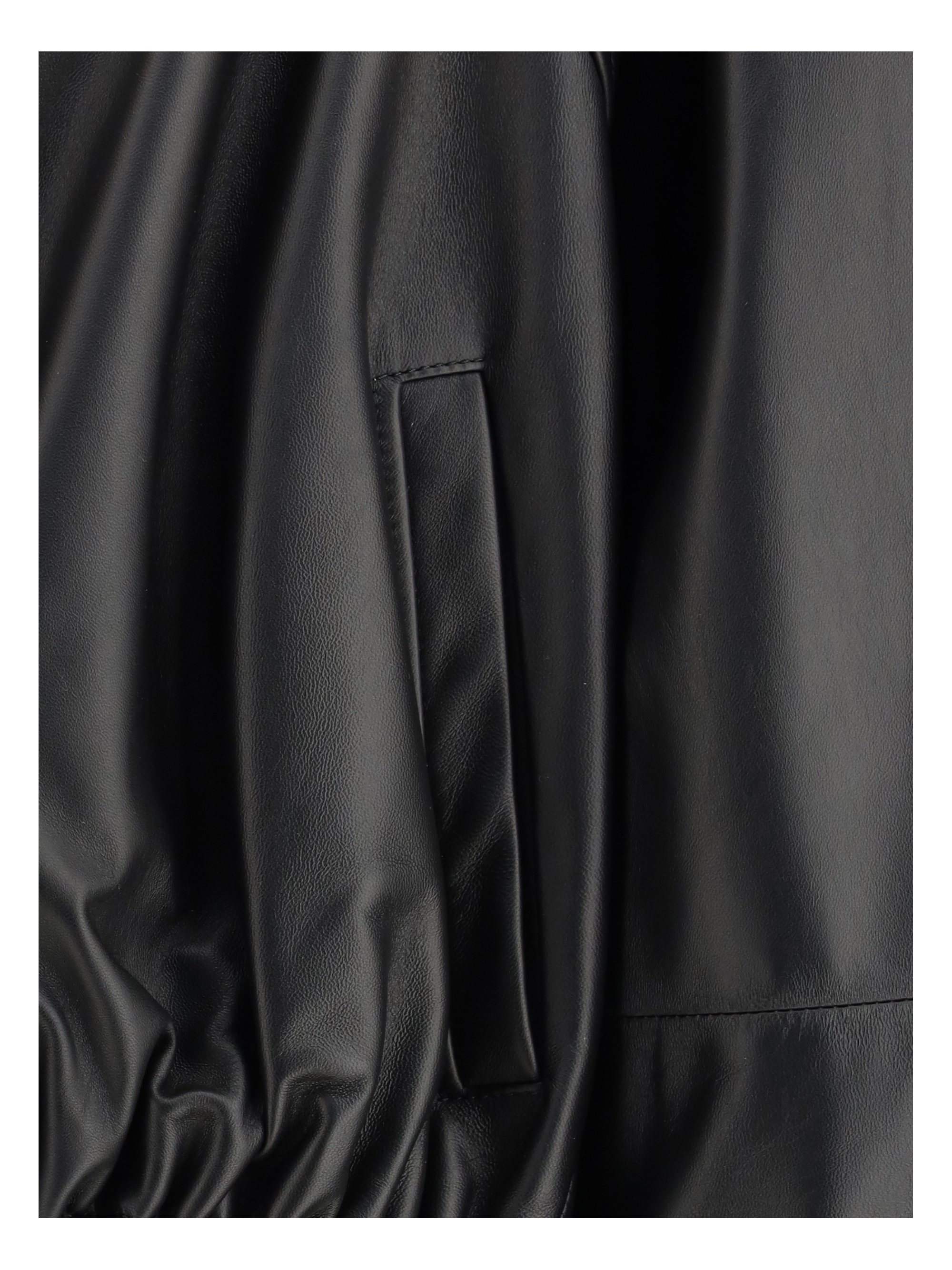 Balloon leather Jacket