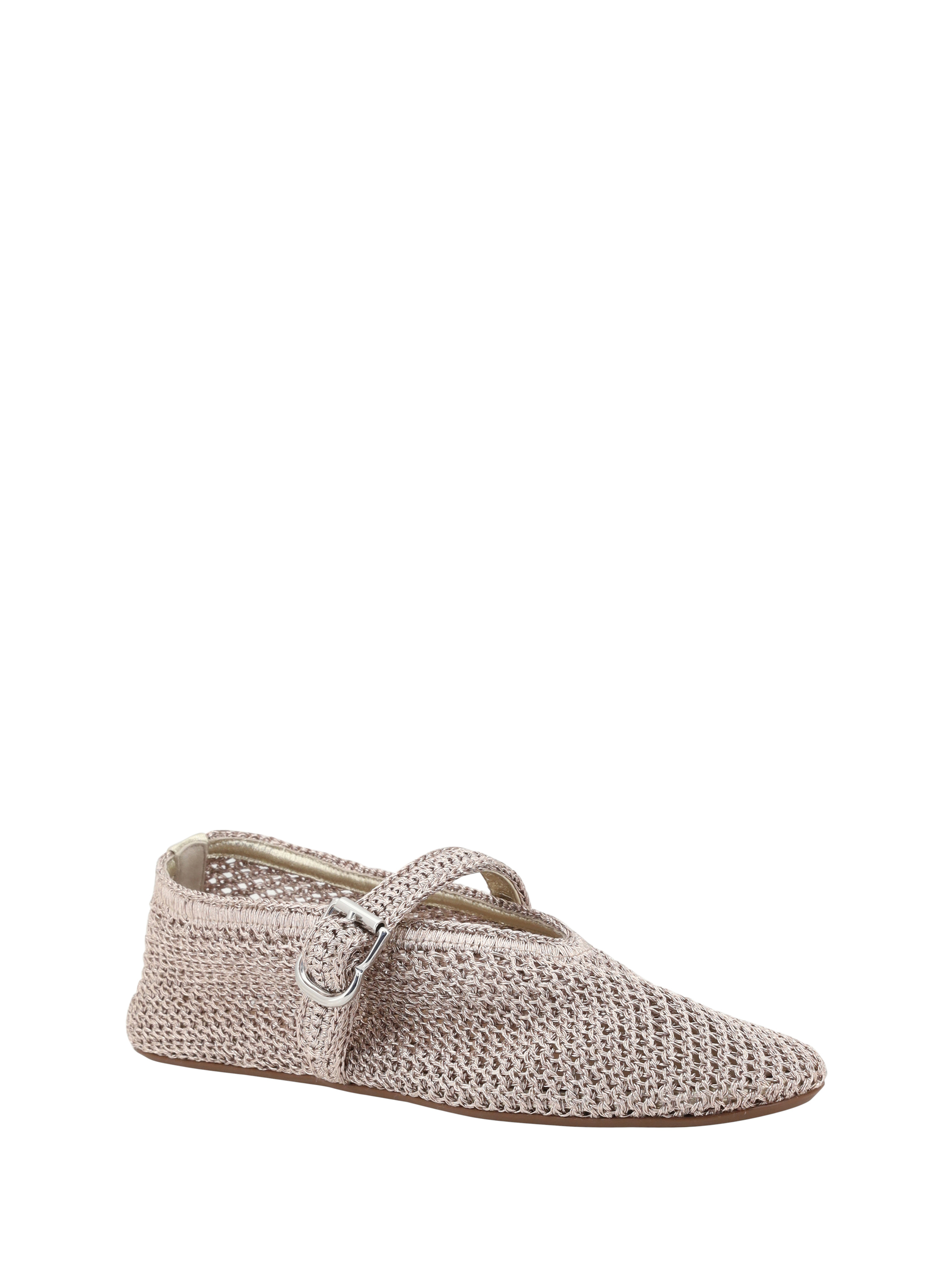 Ballerine all'uncinetto in lurex