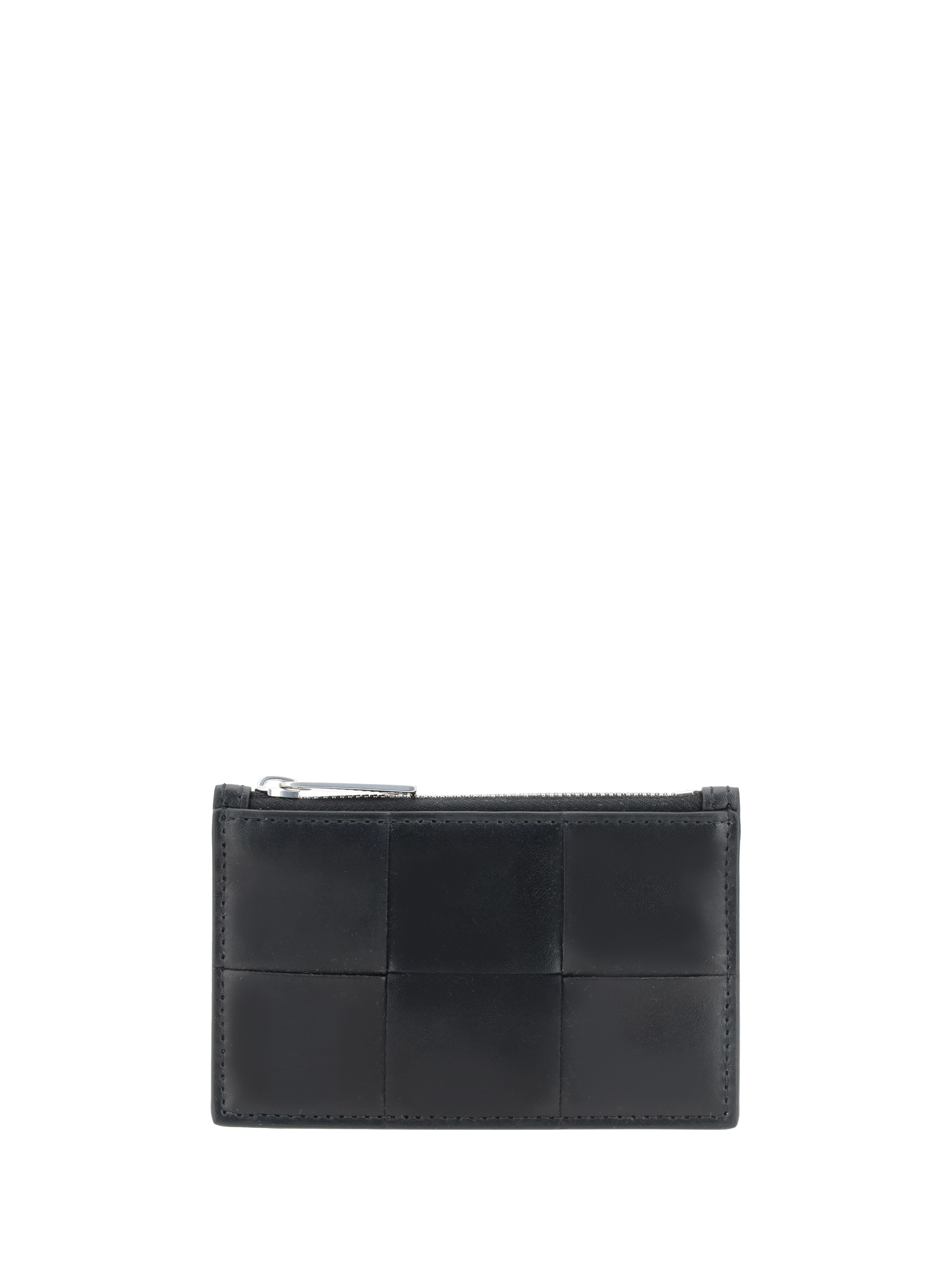 Card holder with iconic intrecciato