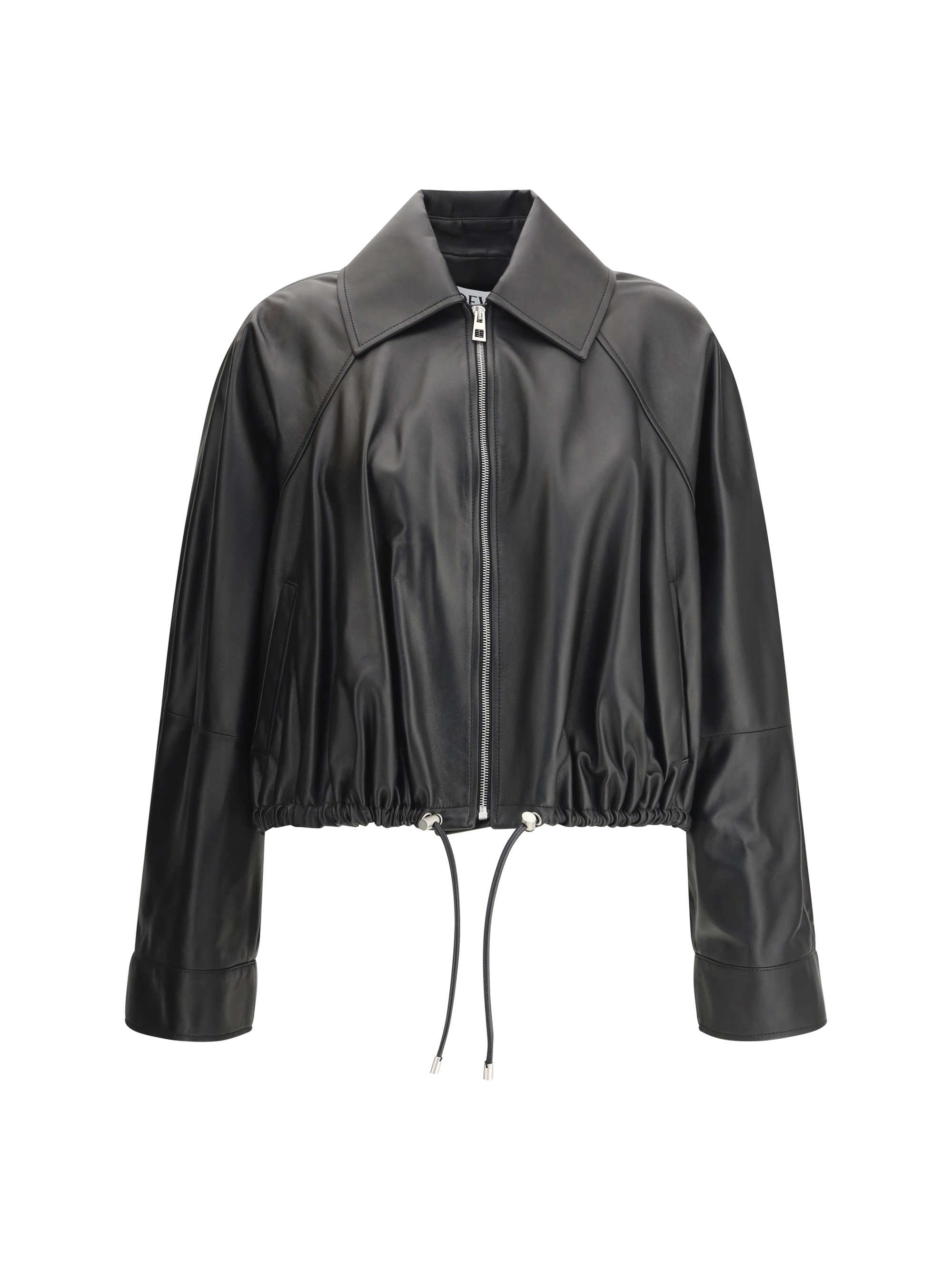 Balloon leather Jacket