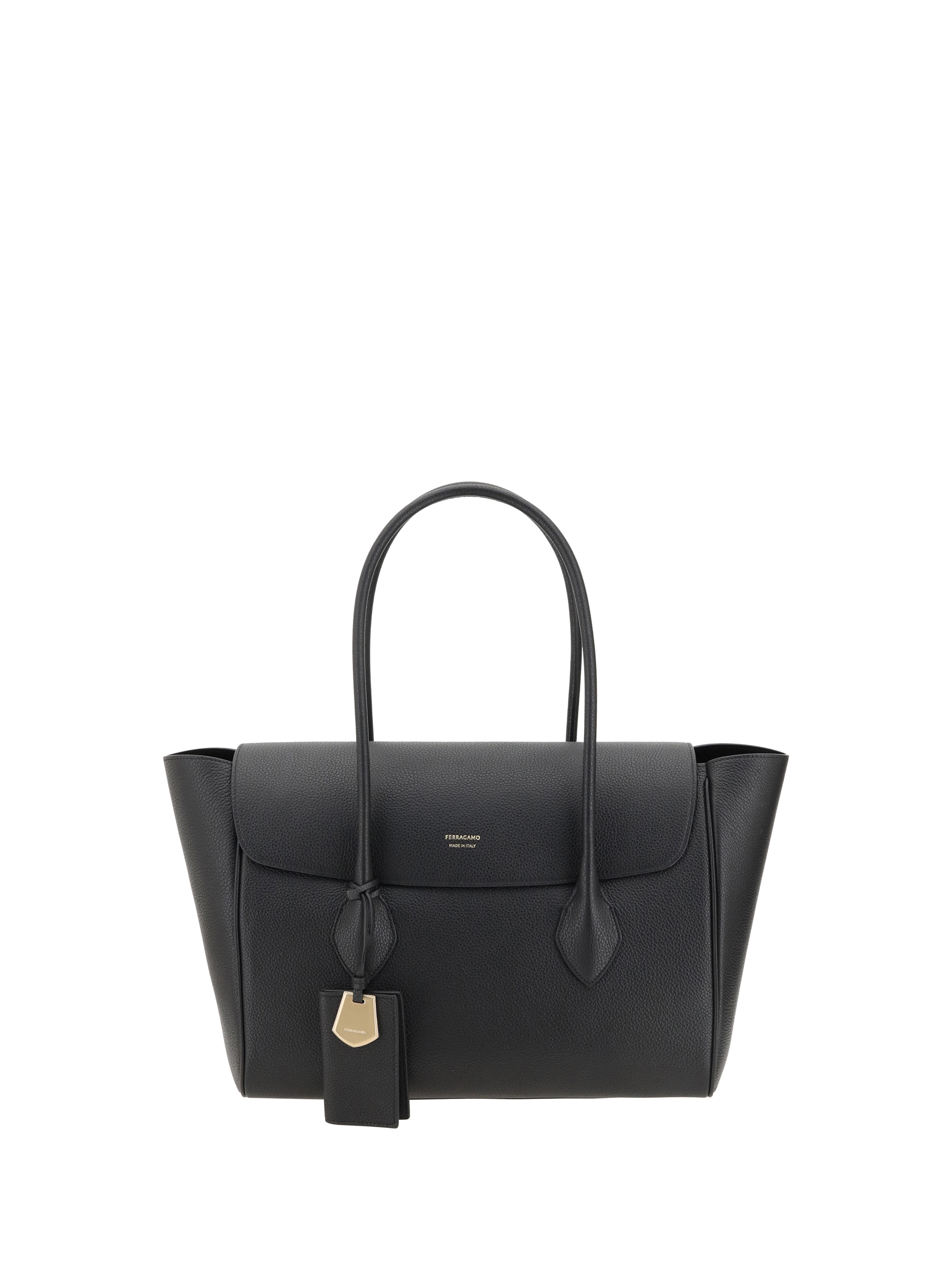 Hammered leather Tote Bag