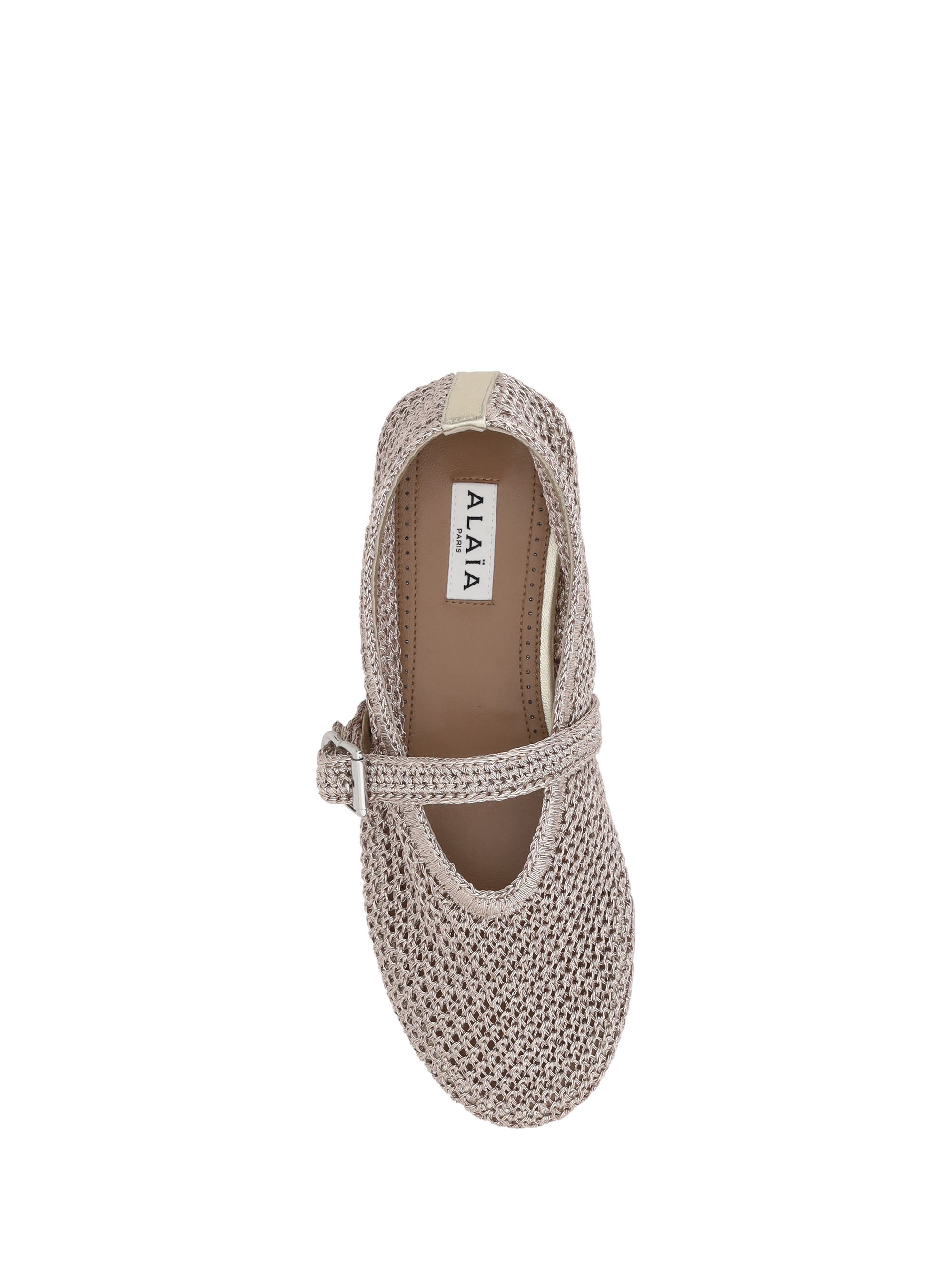 Ballerine all'uncinetto in lurex