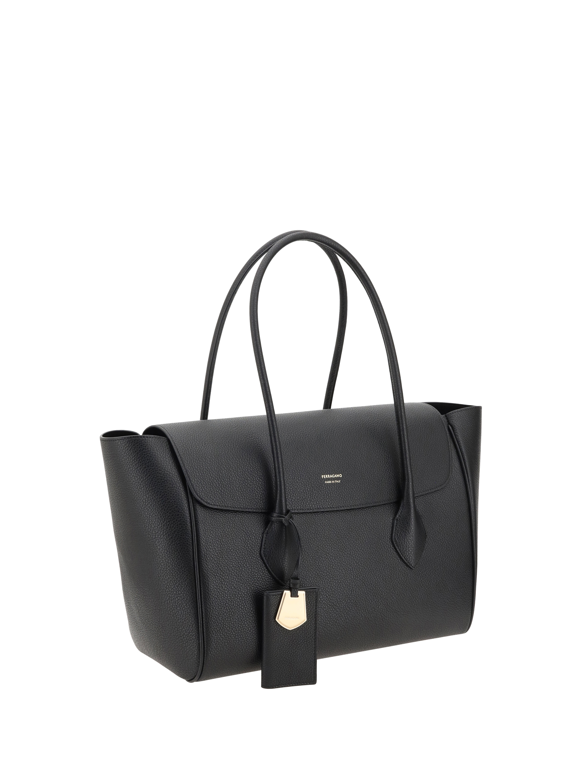Hammered leather Tote Bag