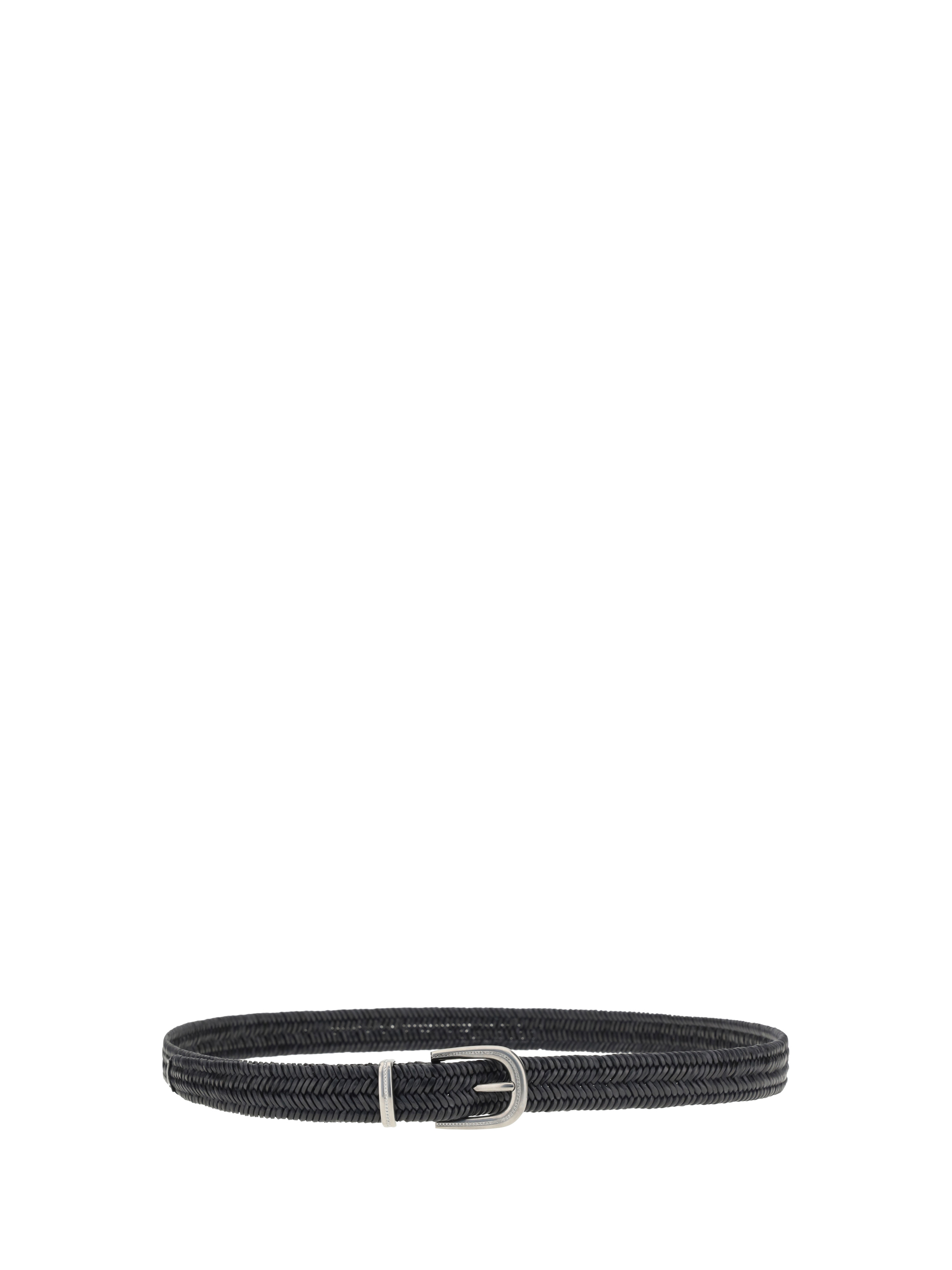 Braided stretch leather Belt