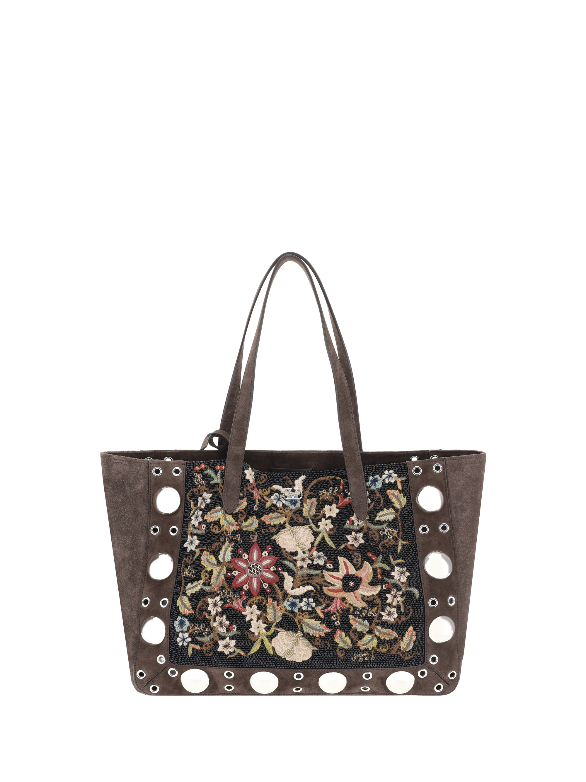 Borsa Tote Nellcote con ricamo floreale
