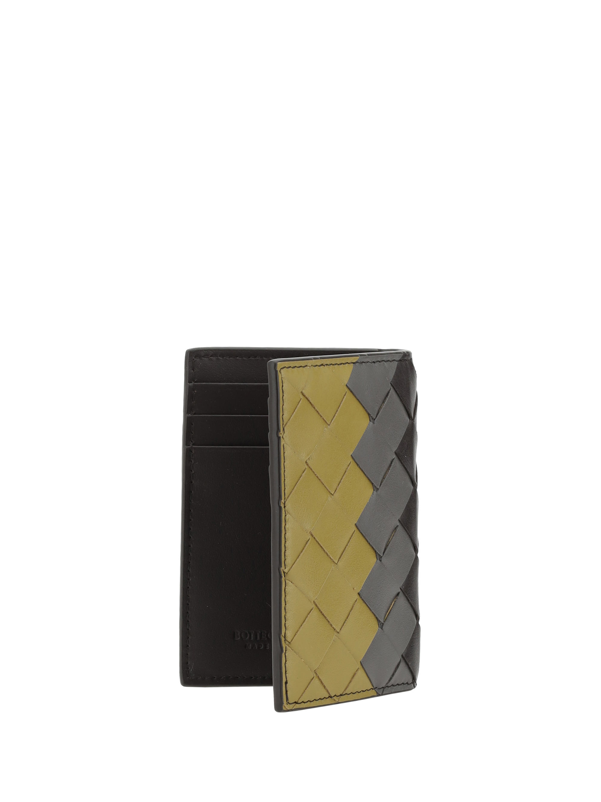 Intrecciato Tricolor Card Holder