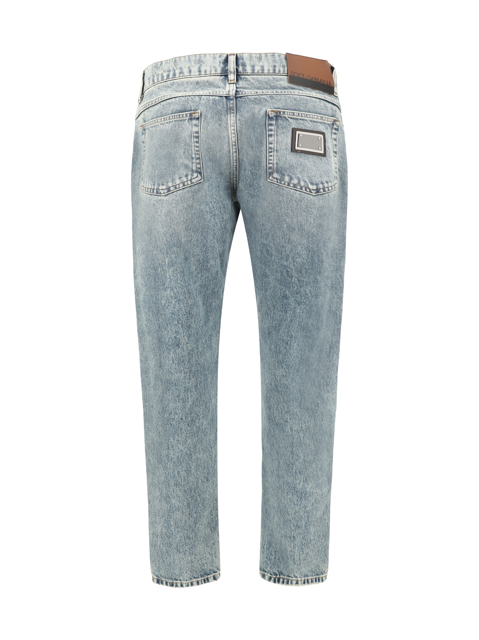 Worn-effect Jeans