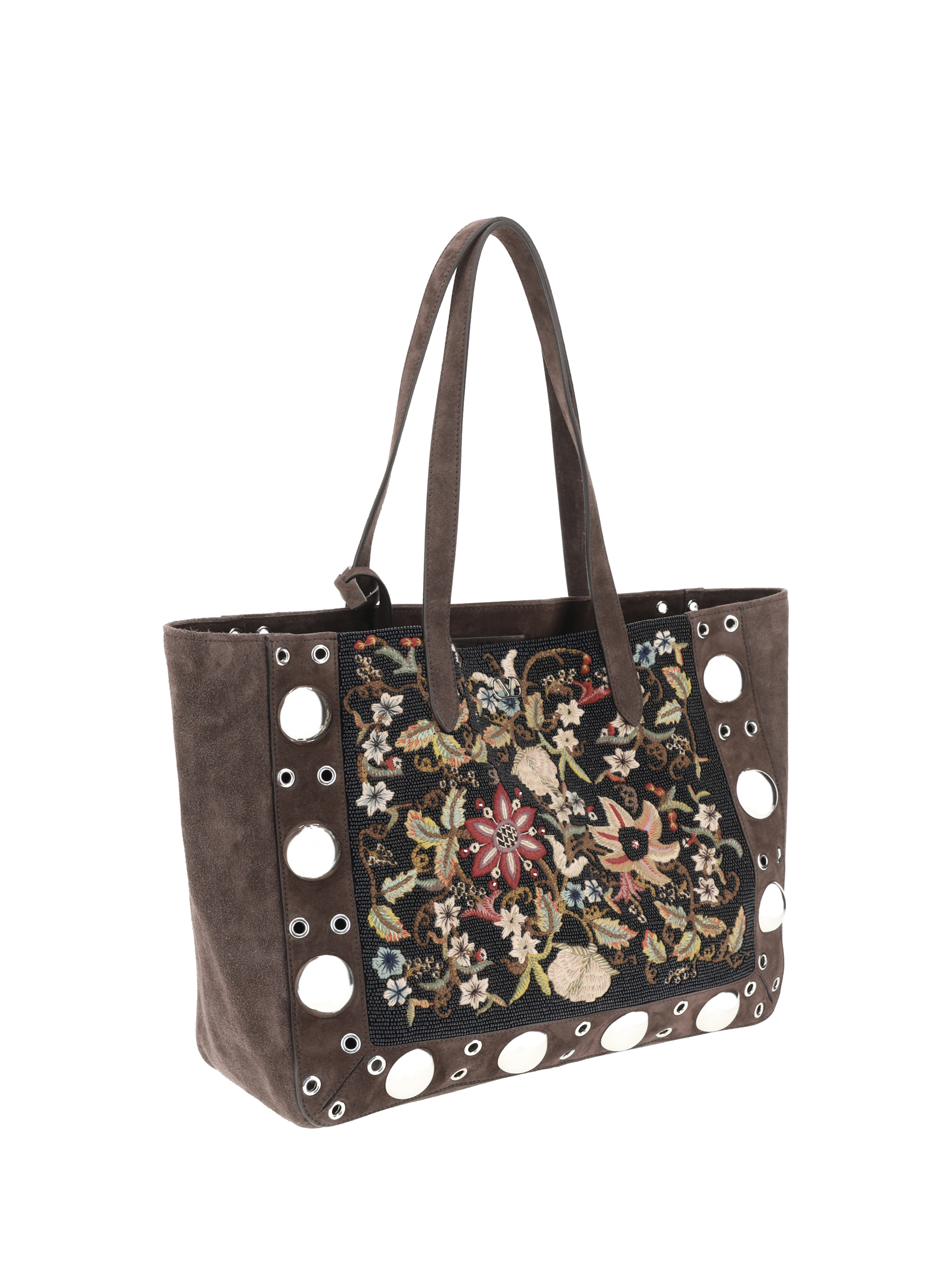 Borsa Tote Nellcote con ricamo floreale