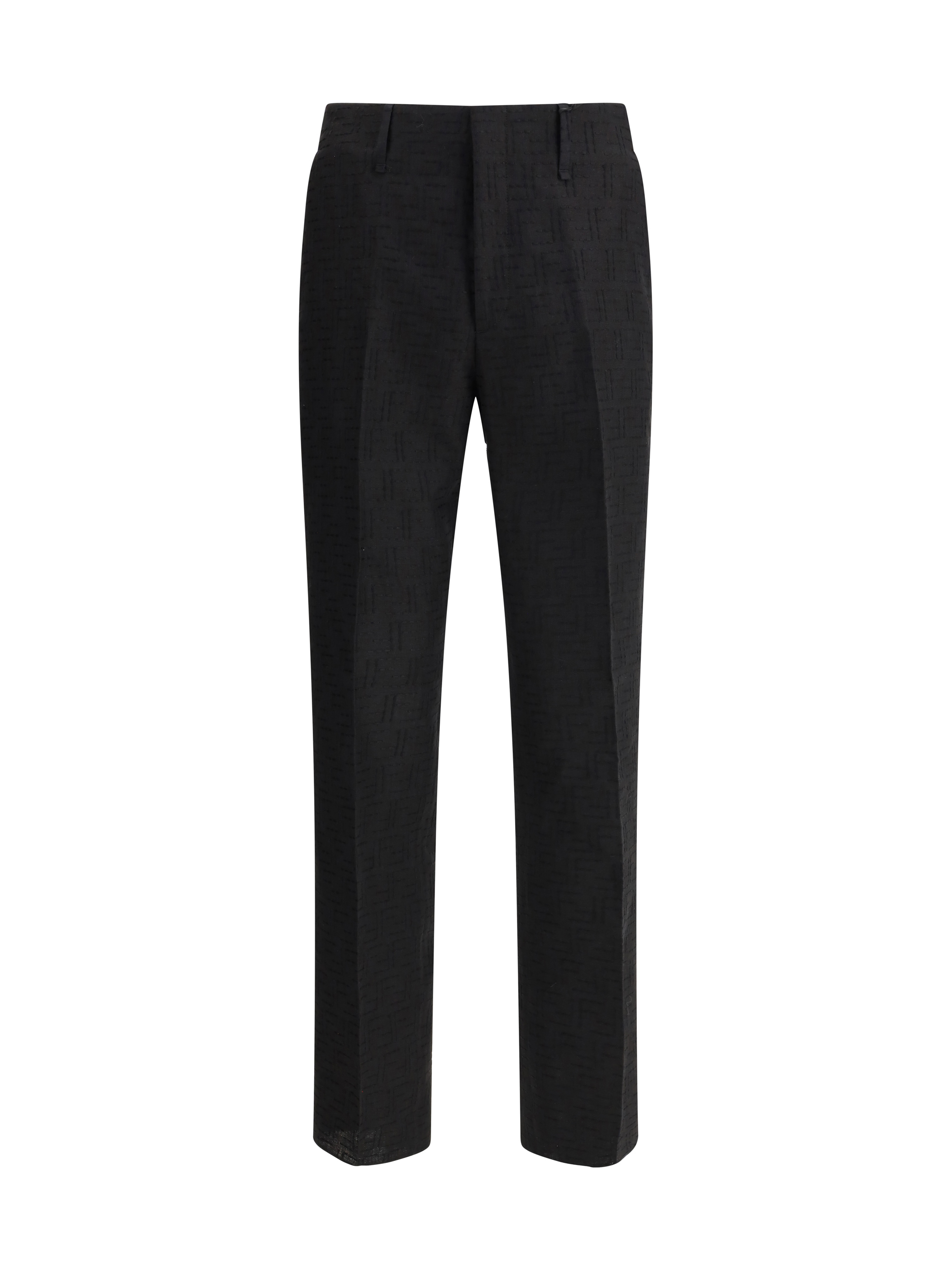 FF pattern linen Pants 