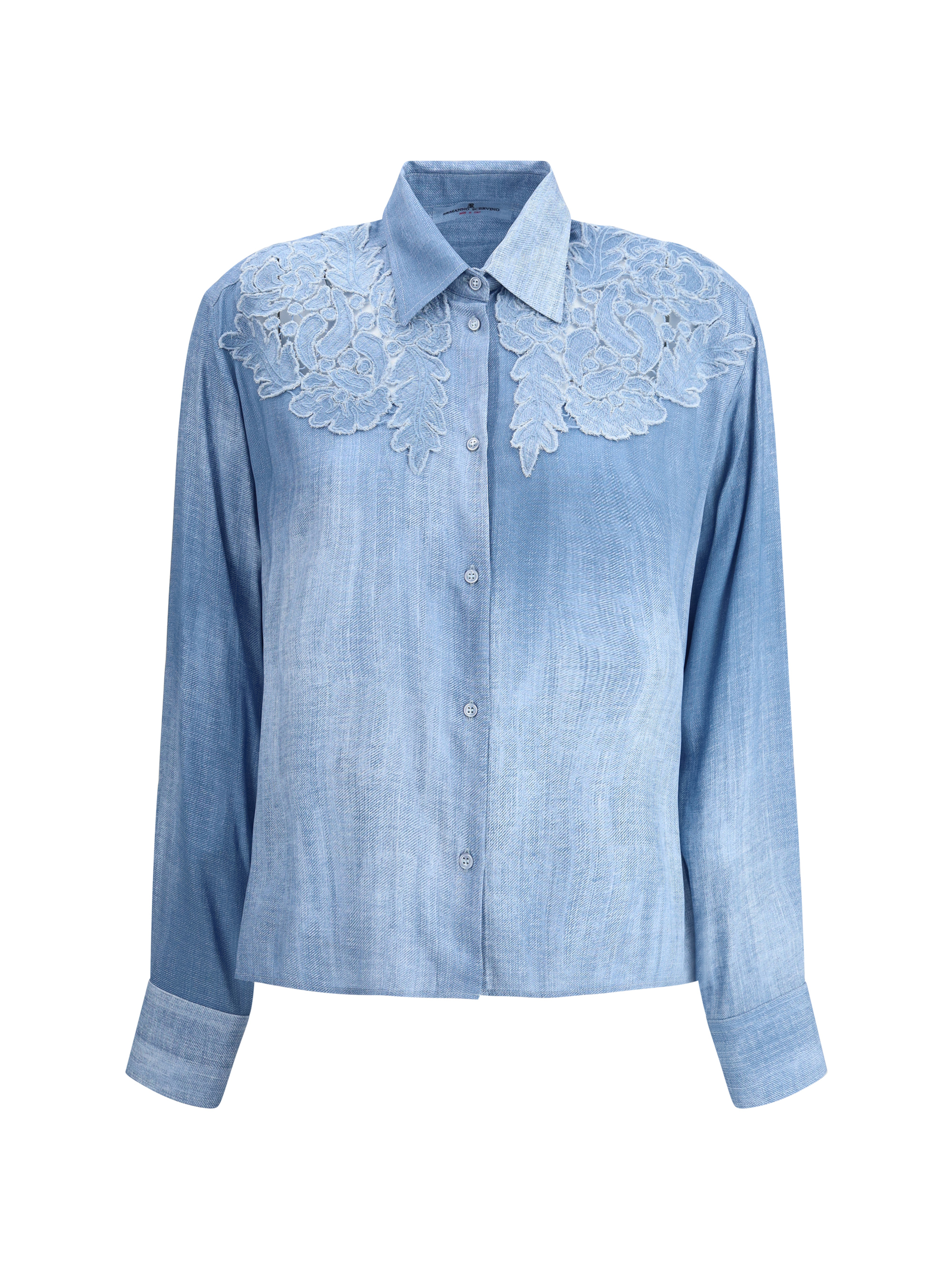 Embroidered denim Shirt