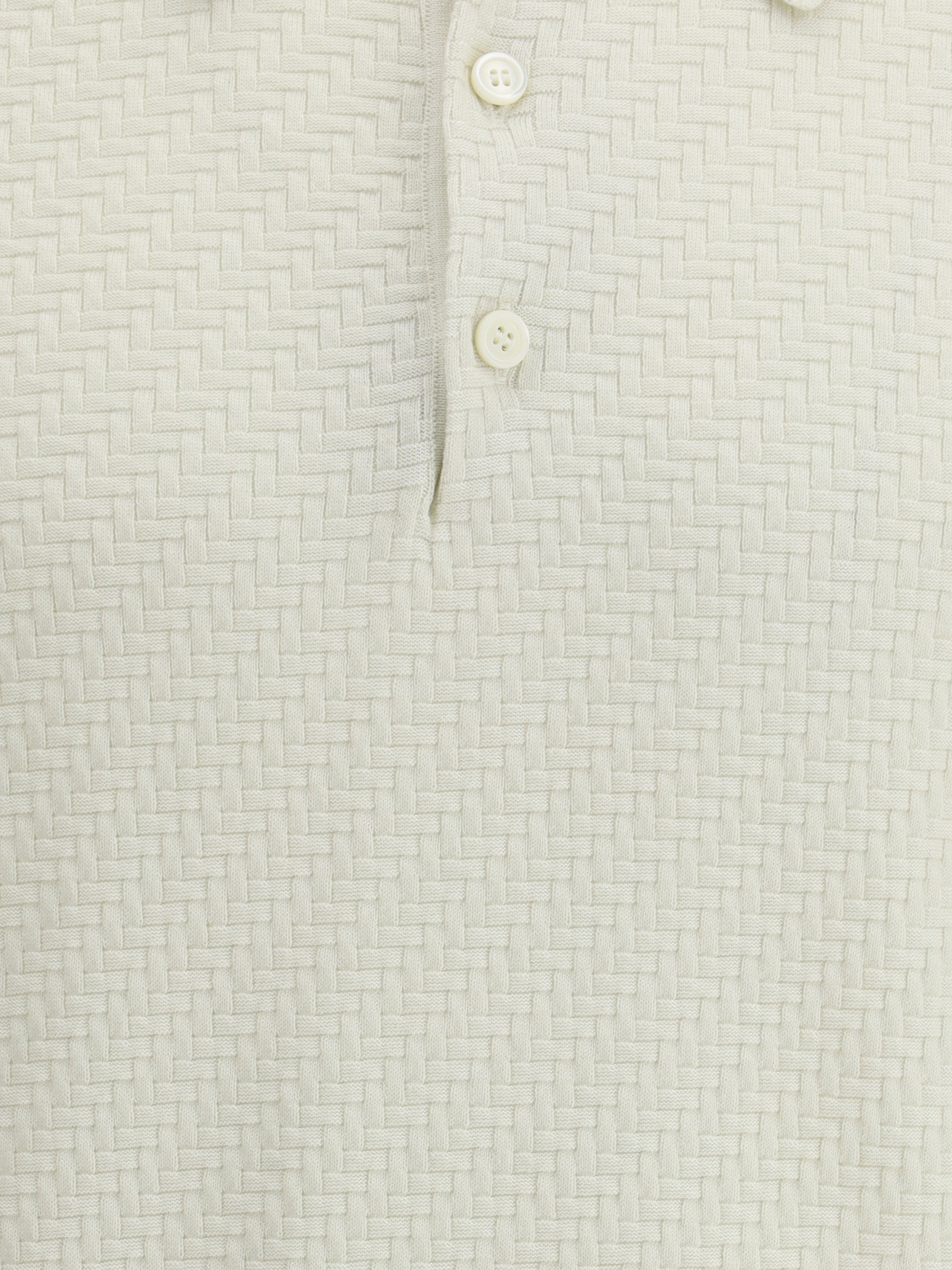 Polo Shirt with woven pattern
