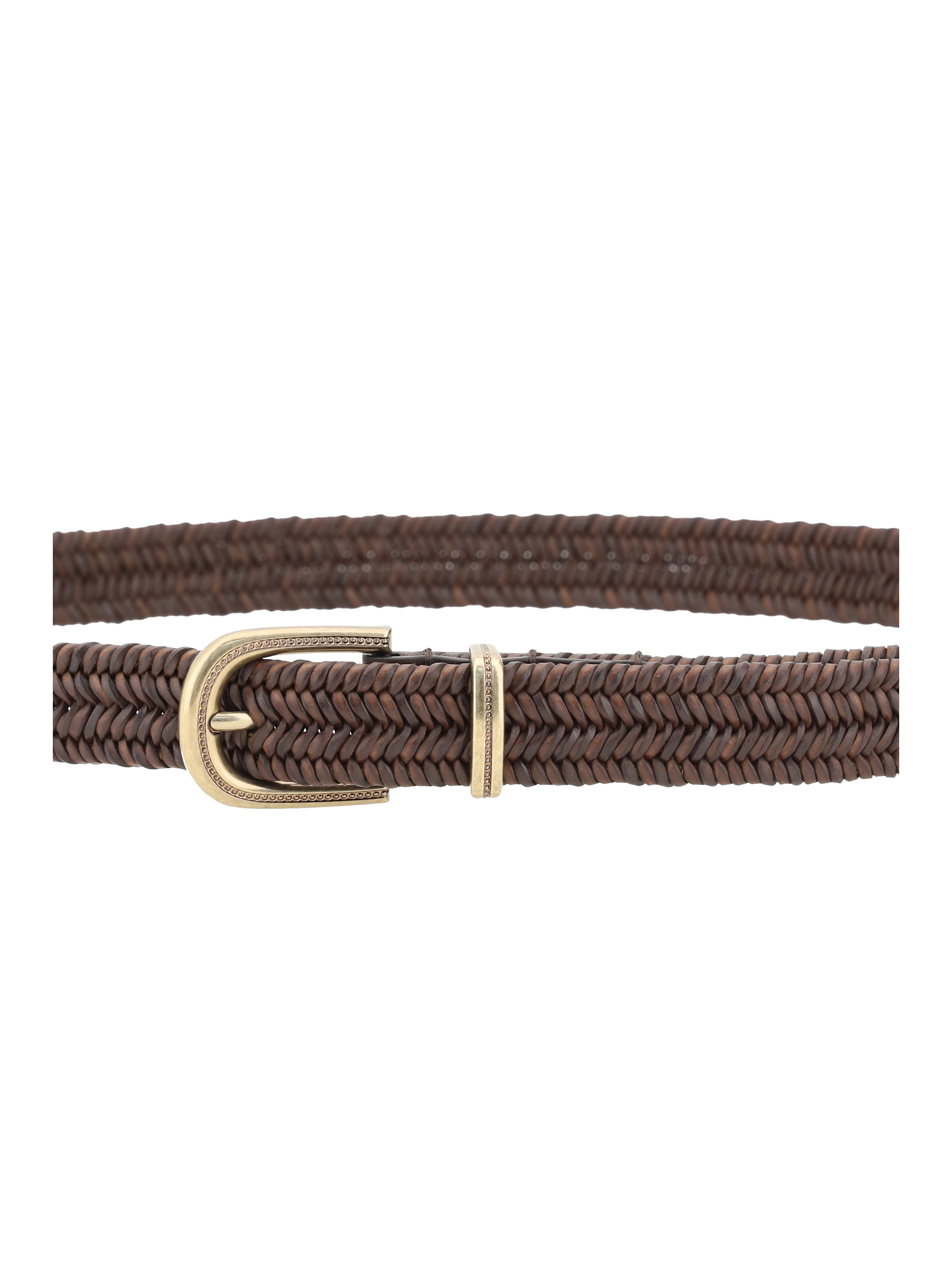 Braided stretch leather Belt