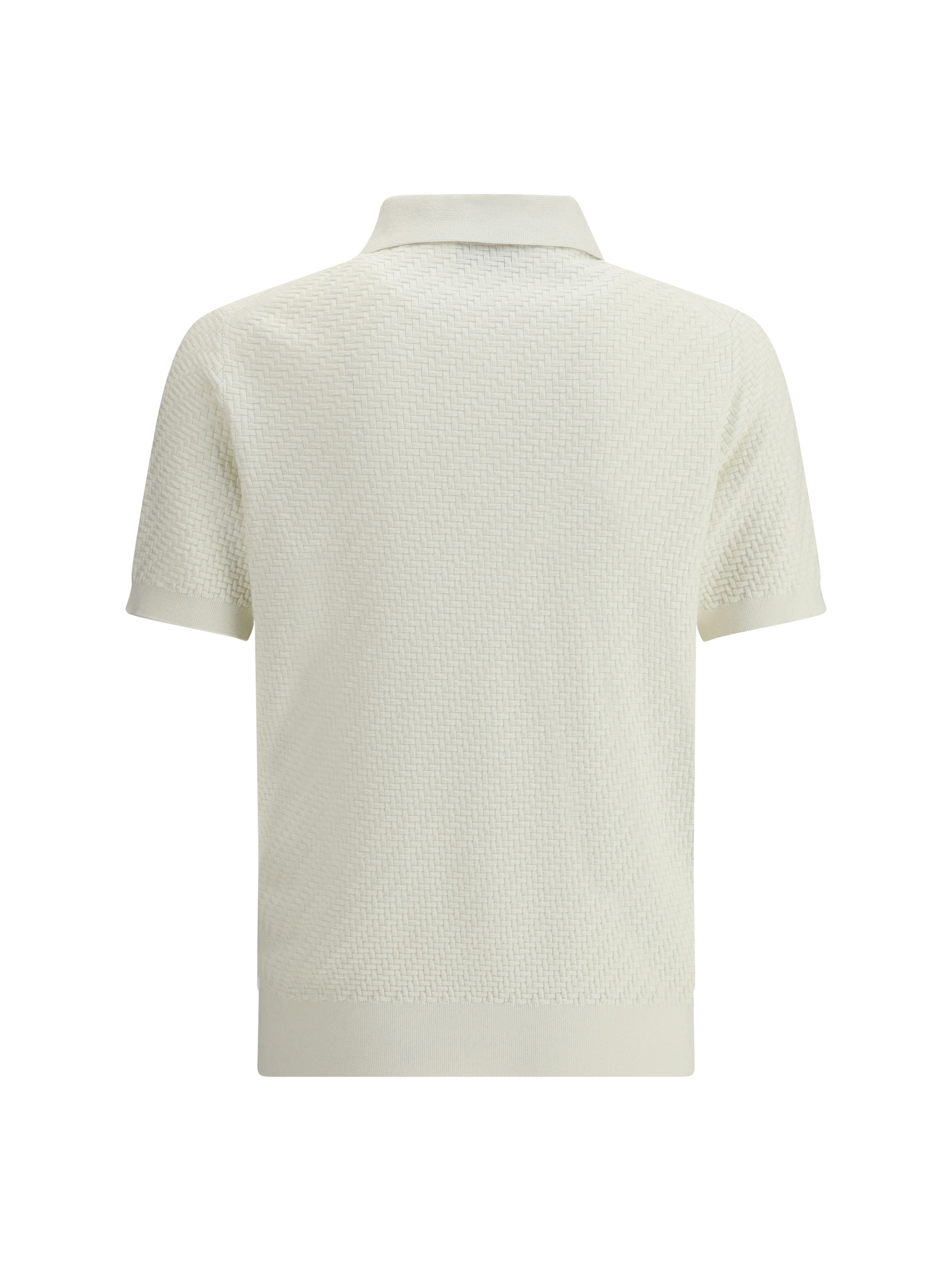 Polo Shirt with woven pattern