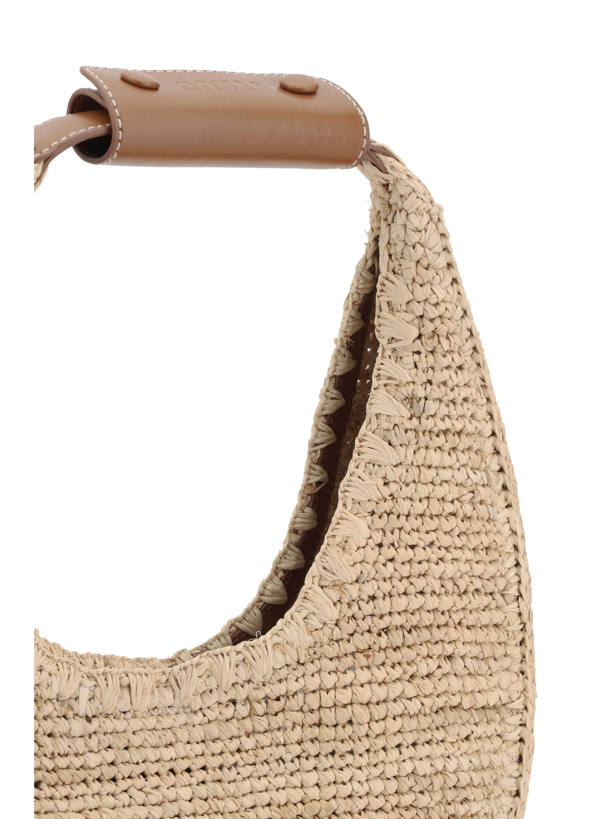 Borsa hobo in rafia