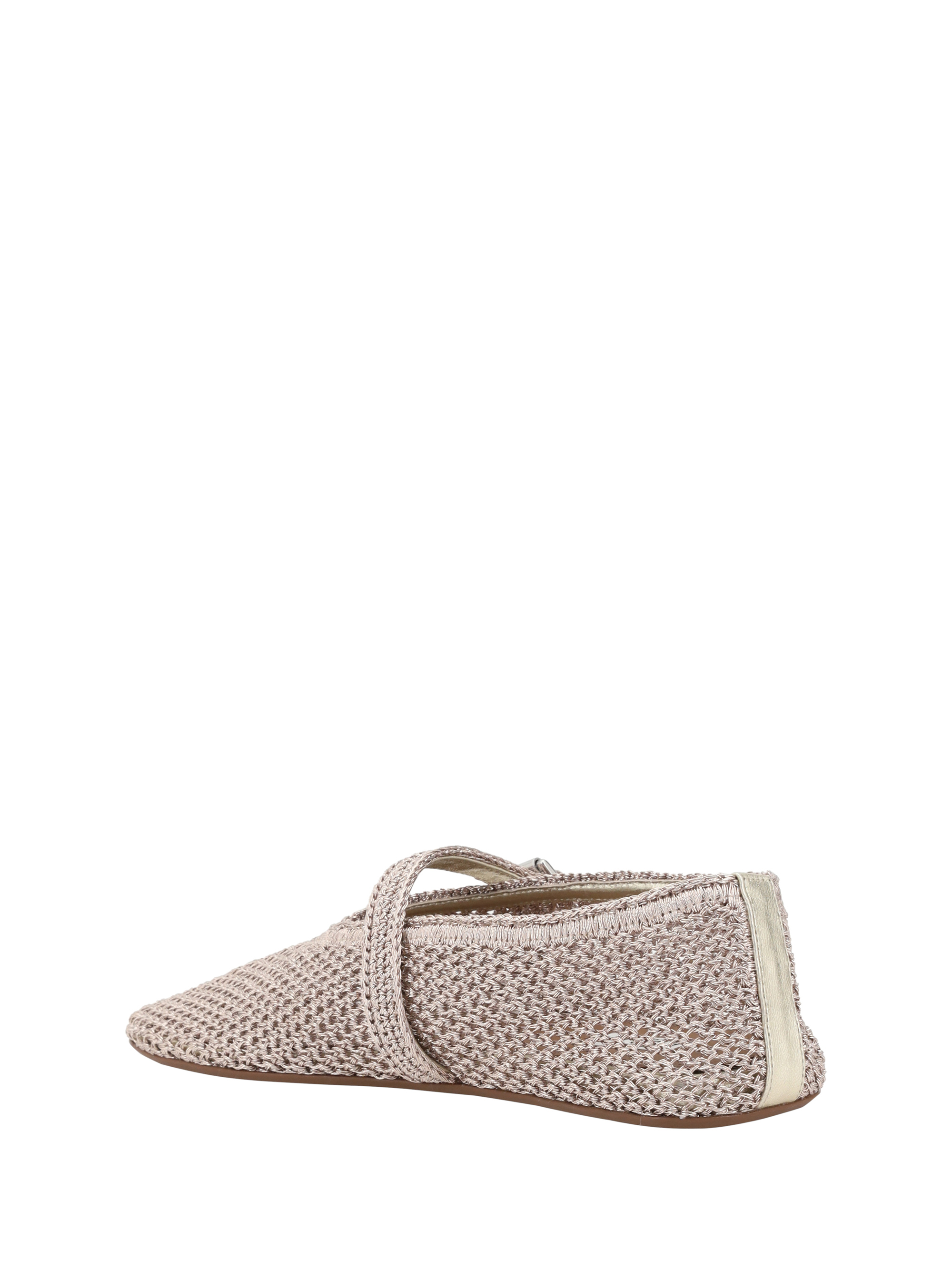 Ballerine all'uncinetto in lurex