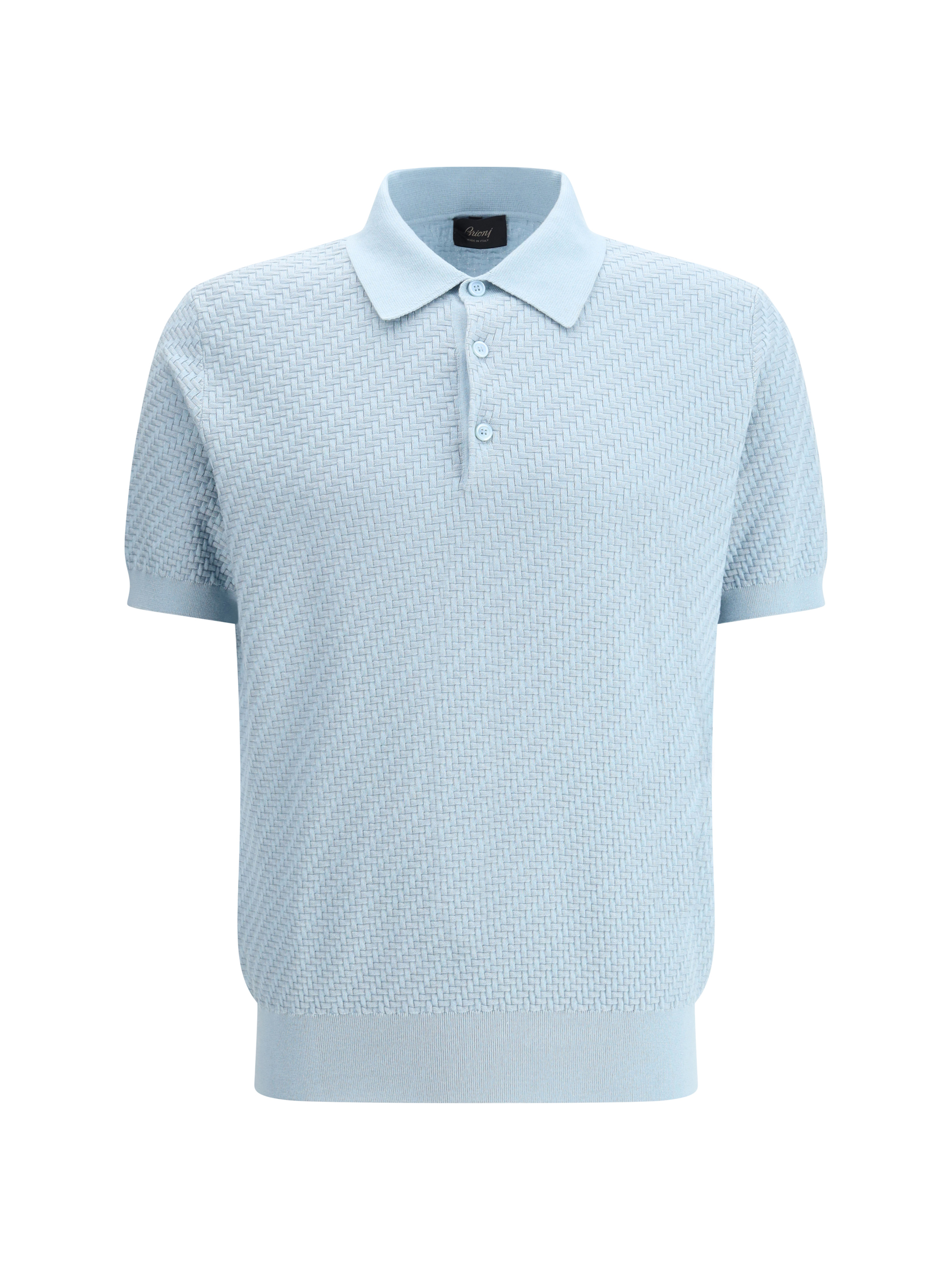 Polo Shirt with woven pattern