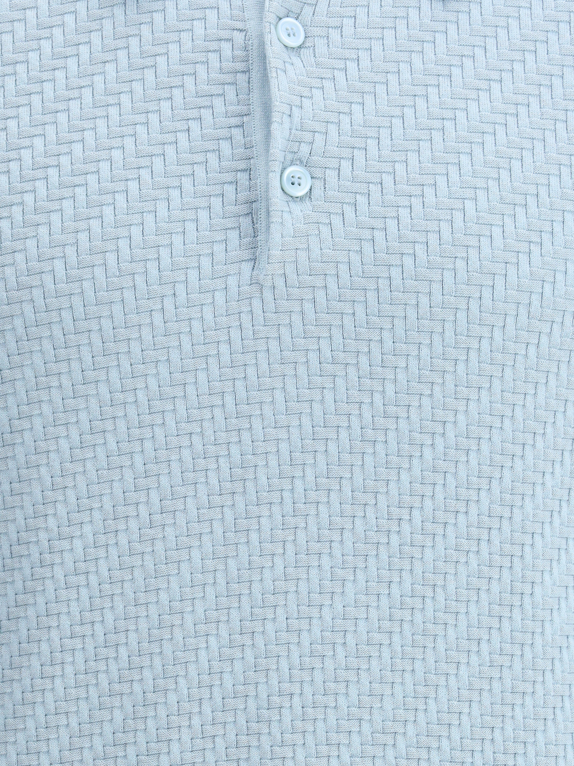 Polo Shirt with woven pattern