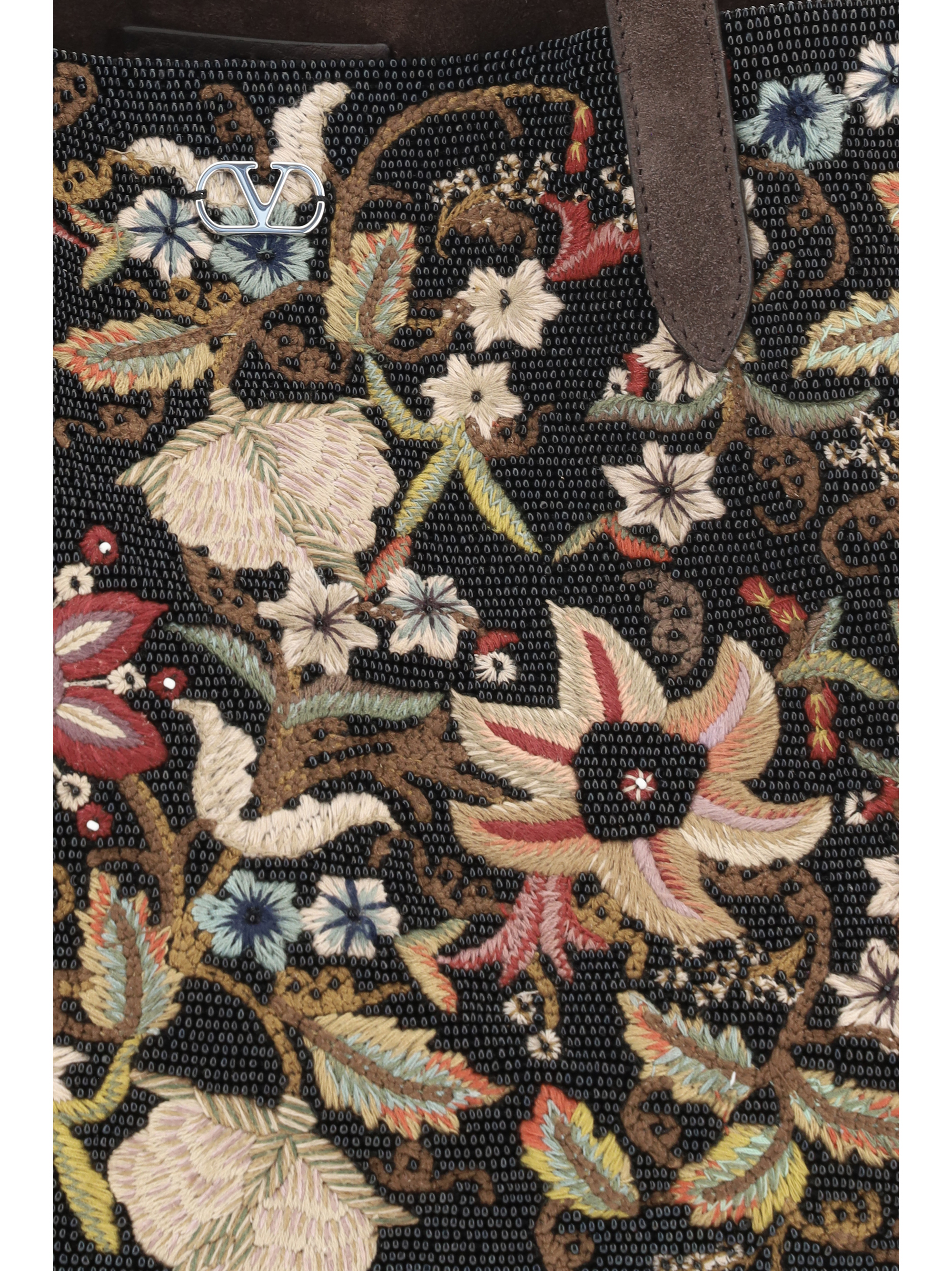 Borsa Tote Nellcote con ricamo floreale