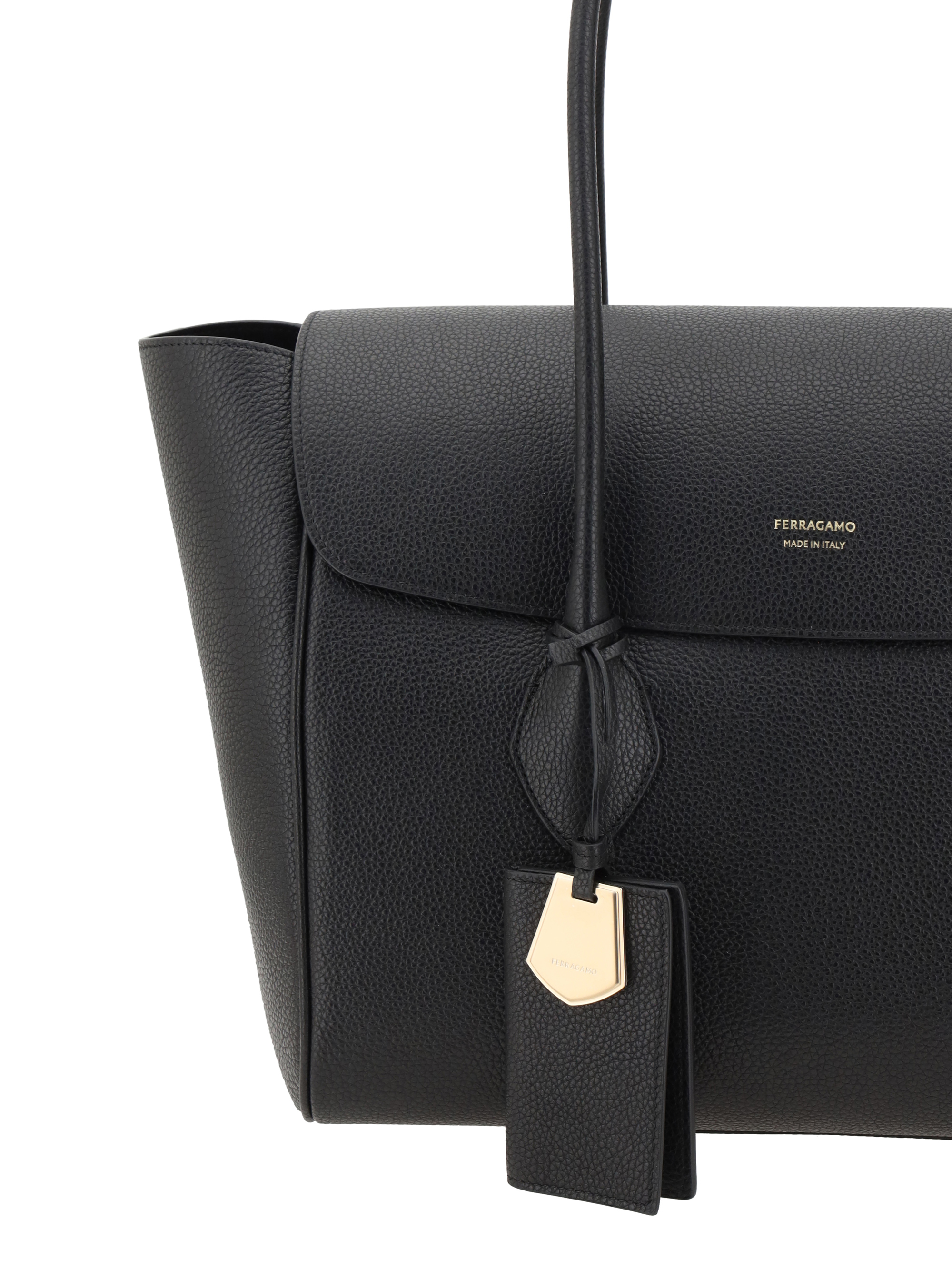 Hammered leather Tote Bag