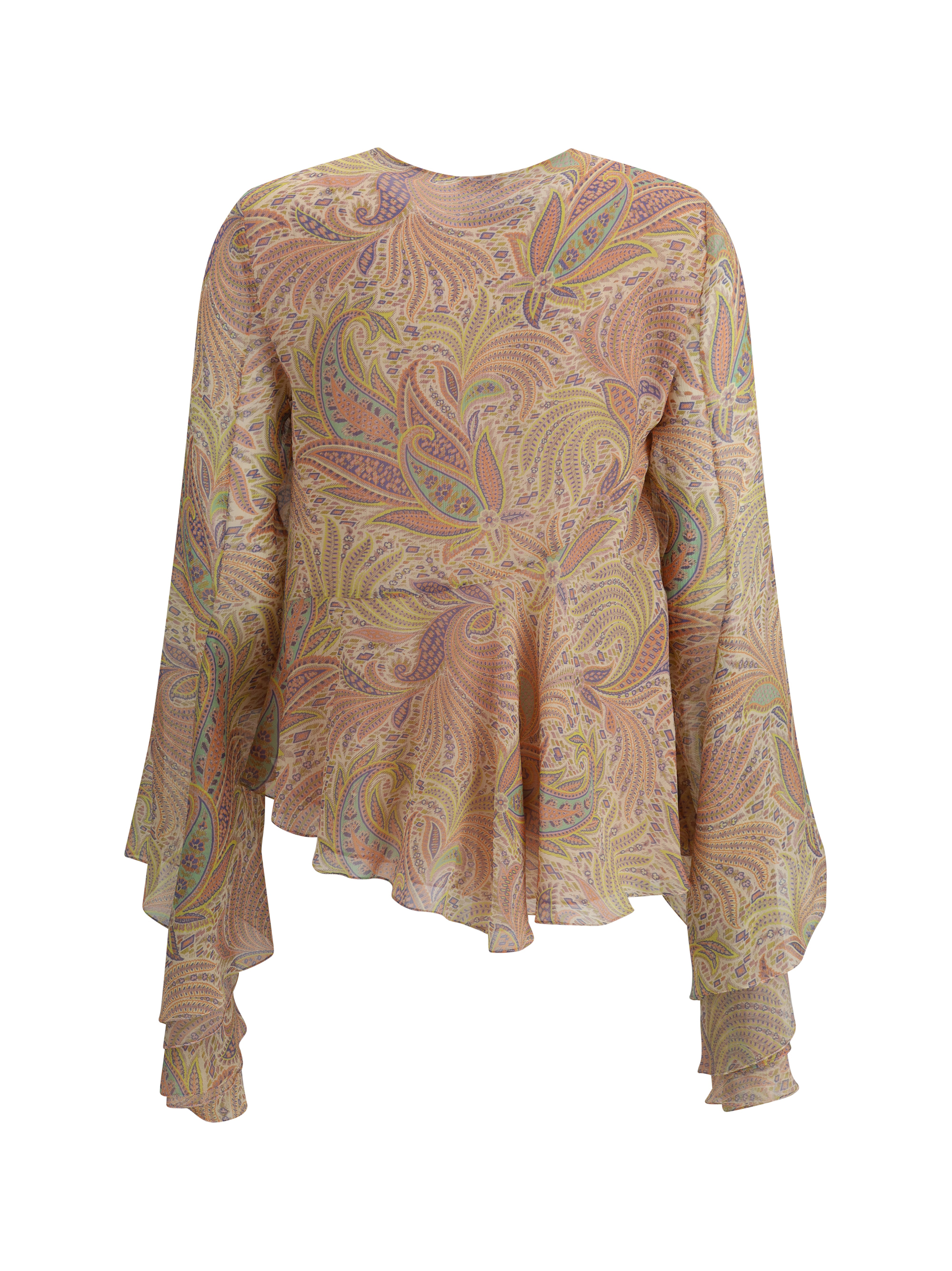 Paisley print silk Blouse