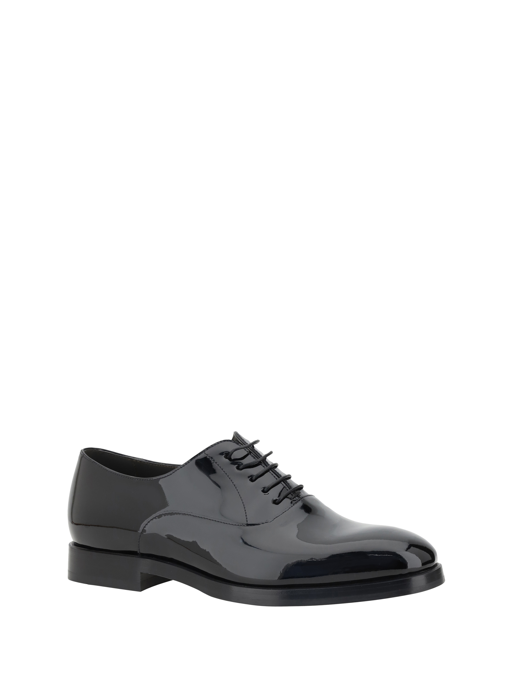Scarpe stringate in pelle verniciata