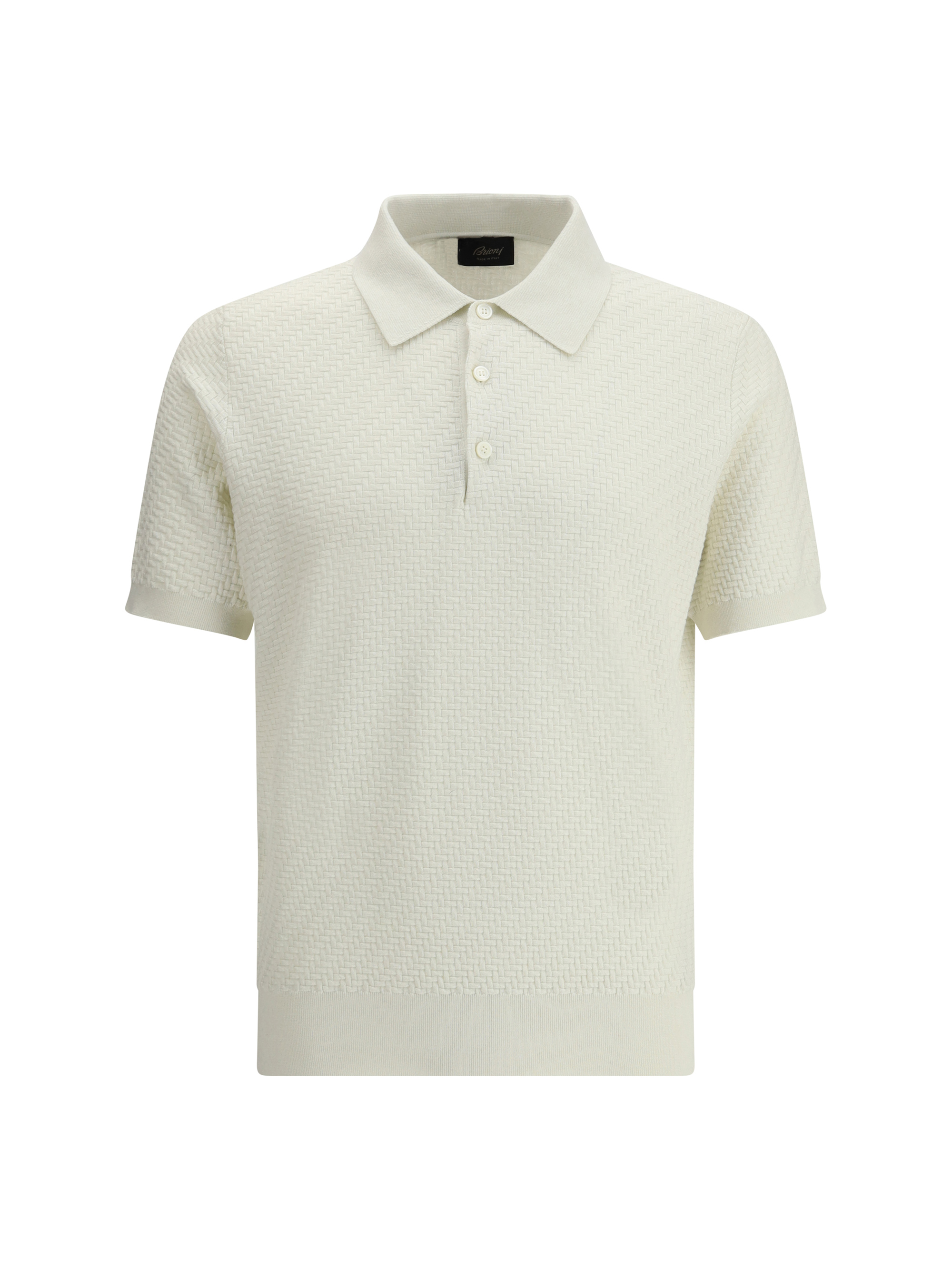 Polo Shirt with woven pattern