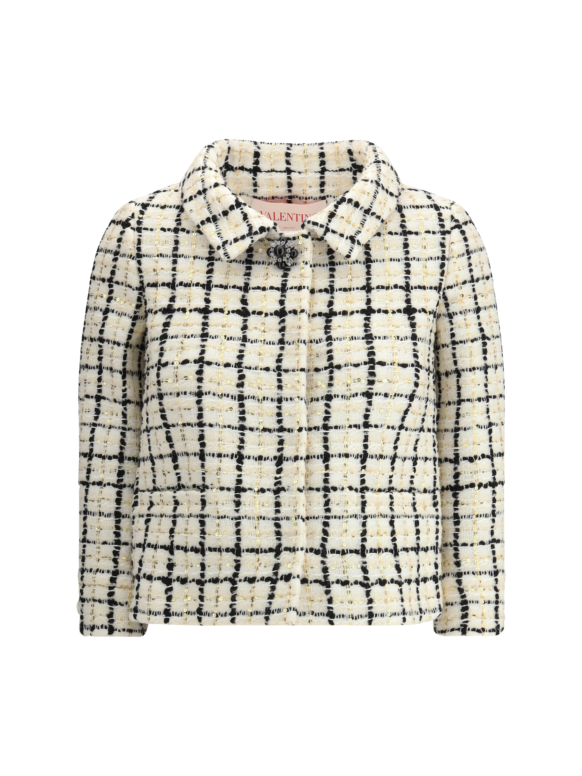 Giacca in tweed con paillettes